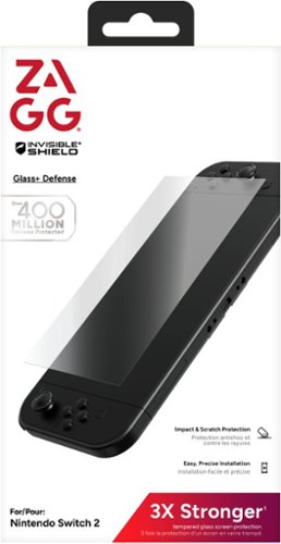 ZAGG InvisibleShield Glass+ Defense Screen Protector for Nintendo Switch 2 - Clear GLOBAL SHIPPING