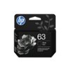 HP - 63 Standard Capacity Ink Cartridge - Black-Front_Standard