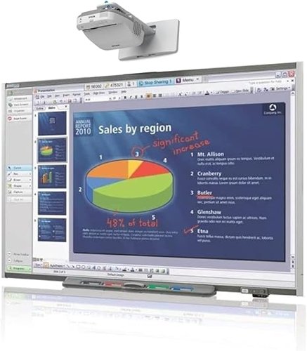 Smart Tech - Refurbished Excellent - Smart Board, Interactive Whiteboard System SB660 for Classrooms and Business 65"-Front_Standard 