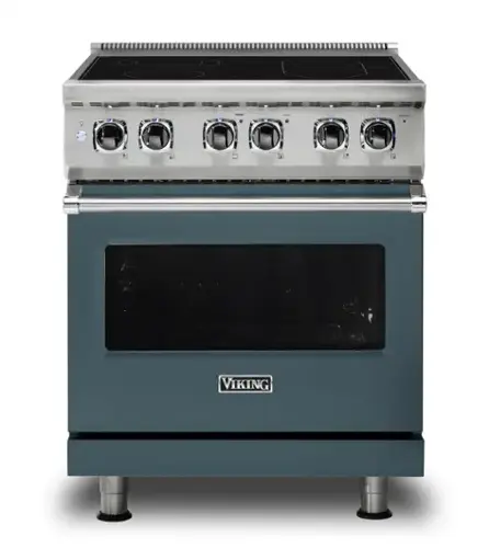 Front. Viking - 5 Series 30" Wide Freestanding Electric Range - Squall.