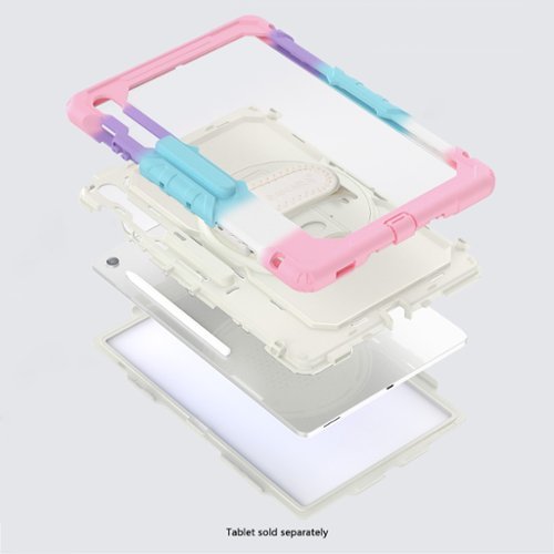 SaharaCase Raider Series Heavy Duty Case with Hand Strap for Samsung Galaxy Tab S10 FE+ - Sunset Sorbet GLOBAL SHIPPING