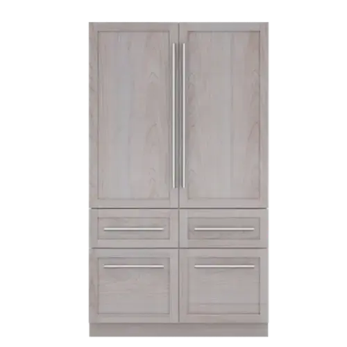 Front. Thermador - Freedom Collection 48 in Wide 26.8 Cu. Ft. Smart Built-in French Door Bottom Freezer Refrigerator - Custom Panel Ready.