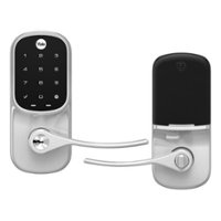 Yale - Assure Lever Smart Lock Wi-Fi Replacement Handle with Touchscreen and App Access - Satin Nickel