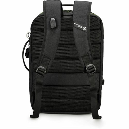 Swissdigital Design BERG L TSA-Friendly Backpack With USB Charging Port RFID Protection and Fits Up to 16″ Laptop - Dark Green WORLDWIDE DELIVERY