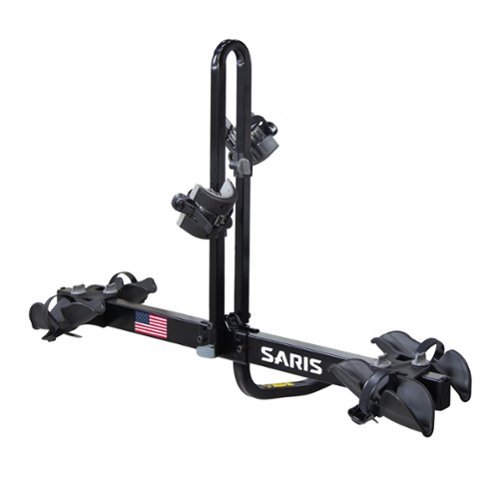 Saris - Freedom Hitch Bike Rack Mount, Bike Rack for Car and SUVs, 2 Bikes - Black-Front_Standard 