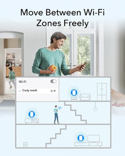 Cudy  AX3000 Wi-Fi 6 2.5G Mesh System, 7000 Sft., Replaces Wireless Router and Extender, Support Ethernet Backhaul, White - White HOW TO BUY