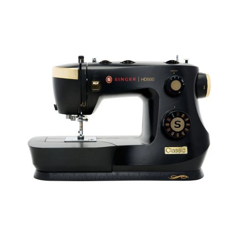 Singer - Heavy Duty Classic Sewing Machine with Accessory Kit (Black)-Front_Standard 