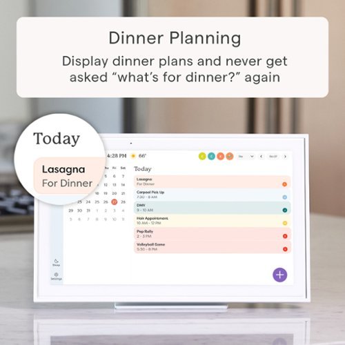 Skylight Calendar: 15 Inch Touchscreen Smart Calendar and Chore Chart - White WHERE TO BUY