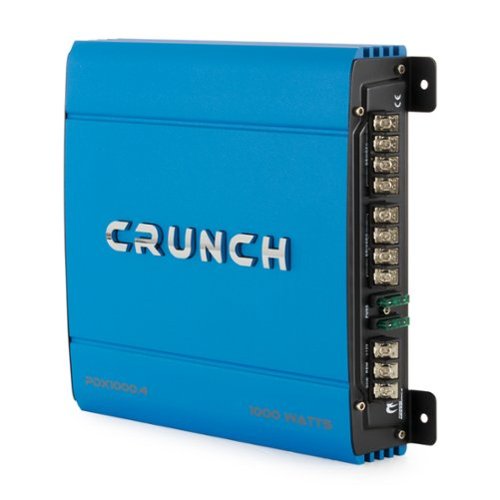 Crunch - PowerDriveX 1000 Watt 4 Channel Exclusive Blue A/B Car Stereo Amplifier - White-Front_Standard 