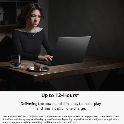 Acer Swift Go 16 AI - Copilot+ PC - 16 WUXGA Touchscreen Laptop - AMD Ryzen AI 9 465 2026 - 32GB Memory – 1TB Storage - Obsidian Black WORLDWIDE DELIVERY