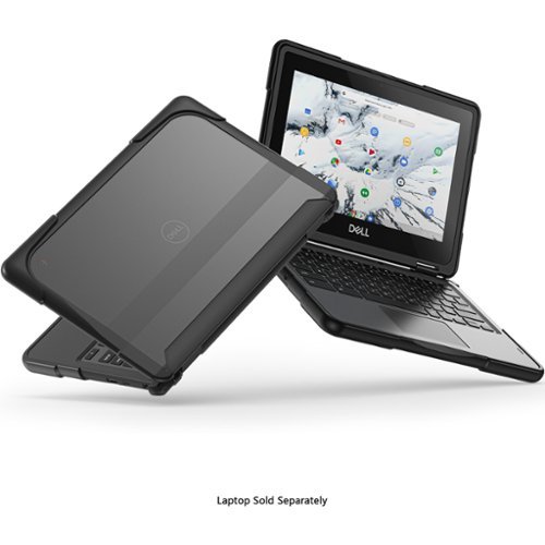 SaharaCase DualShock Laptop Case for Dell 3120/3110/3100 Clamshell and 2-in-1 Chromebook - Gray/Clear BUY IN AUSTRALIA