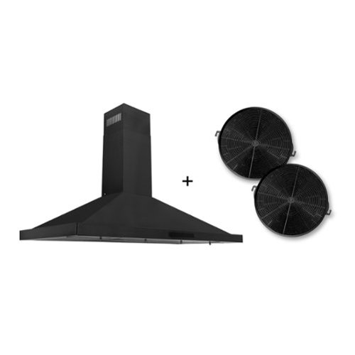ZLINE - 42 inches - Externally Vented - Wall Range Hood - Black Stainless Steel
