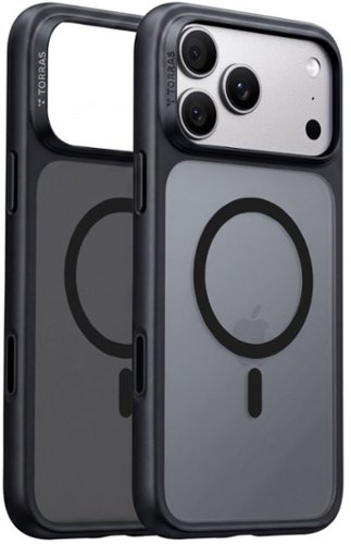 TORRAS - Guardian Magnetic Case for Apple iPhone 18 Pro / iPhone 17 Pro - Matte Translucent Shockproof Slim Cover - Black