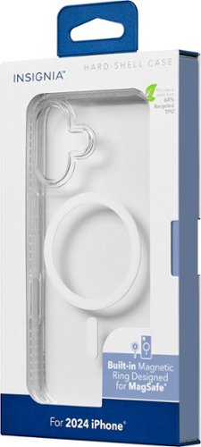 Insignia™ Hard-Shell Case with MagSafe for iPhone 16 - Clear BUY IN EUROPE