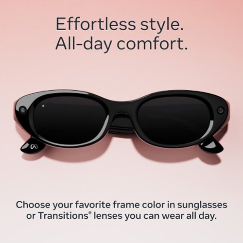 Meta Starfire Kylie Edition - Smart AI glasses for Women, Men - Meta AI, 12MP Camera, Live Translate - Black Lenses - Classic Black BUY ONLINE