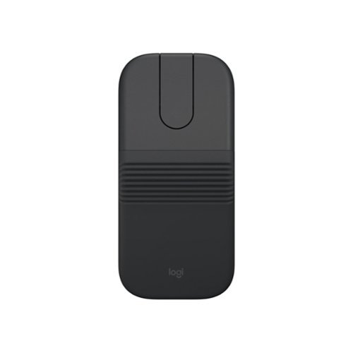 Logitech - Mobi Fold for Business, Foldable Wireless Mouse with Touch Scroll, Logi Bolt Receiver, Bluetooth - Wireless - Black