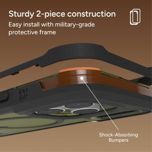 ZAGG Rainier Snap with Kickstand for Apple iPhone 17 Pro Max - Sea Kelp WORLDWIDE DELIVERY
