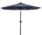 Sun Ray - 9' Round 8Rib Solar Lighted Umbrella - Navy-Front_Standard