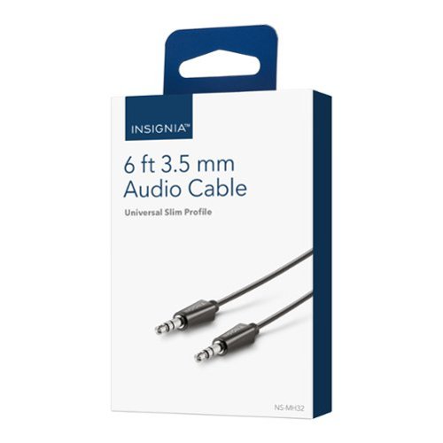 Insignia™ 6' 3.5mm Audio Cable - Black WORLDWIDE DELIVERY