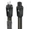 AudioQuest - Thunder High (Variable) Current 6.6' Power Cable with C13 to 3-Prong Wall Plug Connectors - Black-Front_Standard