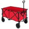 Costway - Folding Collapsible Wagon Utility Camping Cart W/Wheels & Adjustable Handle - Red-Front_Standard