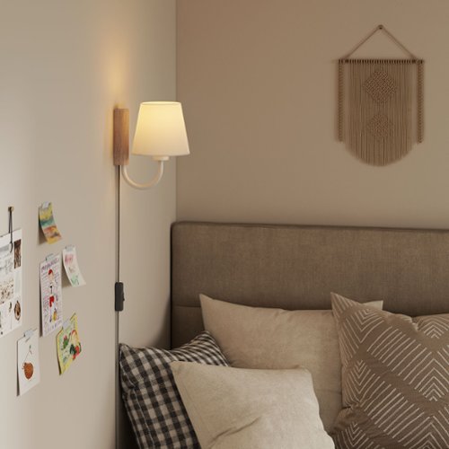 Sunlit Swivel Wall Sconce by Modway - Natural White-Front_Standard 