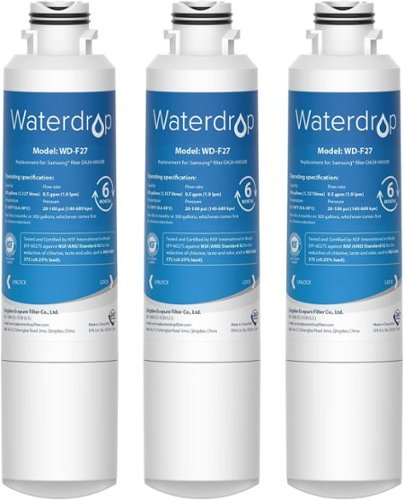 Waterdrop - WD-DA29-00020B-3 Refrigerator Water Filter 3-Pack - White-Front_Standard 