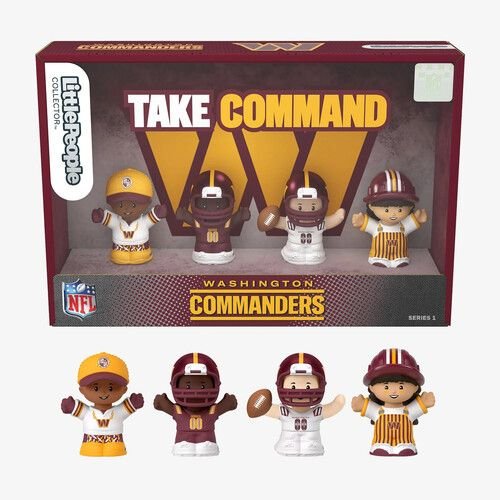 Fisher Price - Little People x NFL Collector Washington Commanders Figure 4-Pack - Red-Front_Standard 