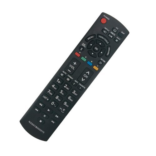 WINFLIKE - N2QAYB000570 N2QAYB000485 Replacement Remote Control fit for Panasonic TV TC-60PS34 TC-L42E30 TC-L32X30 - Black-Front_Standard 