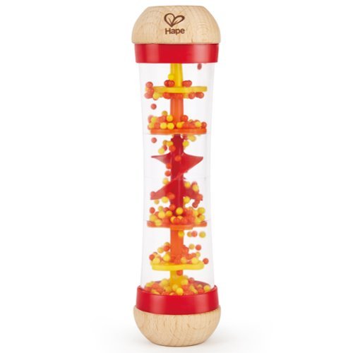 Hape - Hape: Beaded Raindrops - Red - Wooden Soothing Sounds Toy, Infant