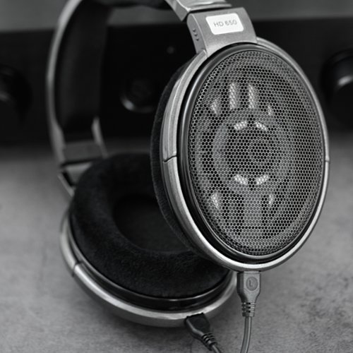 Sennheiser  HD 650 - Hi-Res Audiophile Open Back Headphone - Quality Transducer and Diaphragm. - Gray WORLDWIDE DELIVERY