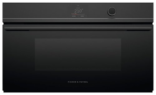 Fisher & Paykel - Minimal 30-in Combination steam oven 1.9 cu ft capacity touch screen with dial - Black