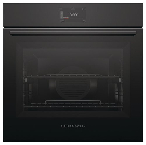 Fisher & Paykel - 24" 3 Cu. Ft. 5" Touchscreen Self-Cleaning Single Oven - Black