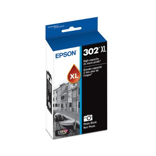 Epson - 302XL High-Yield - Ink Cartridge - Photo Black-Front_Standard 