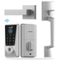 DESLOC - D110 Plus WiFi Smart Door Lock with Handle, Smart Keypad Deadbolt with APP Control and Fingerprint for Front Door - Silver-Front_Standard