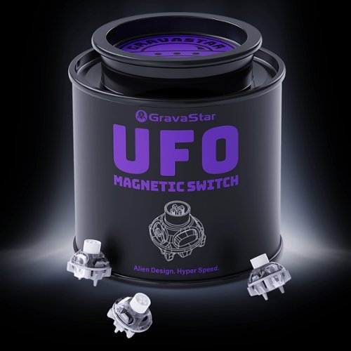 GravaStar UFO Magnetic Hall Effect Gaming Switches Hot Swappable