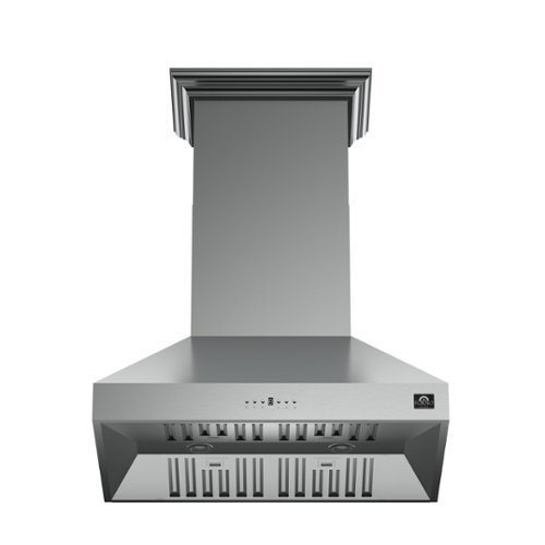 Forno Appliances - 36 inches - Externally Vented - Wall Range Hood - Silver