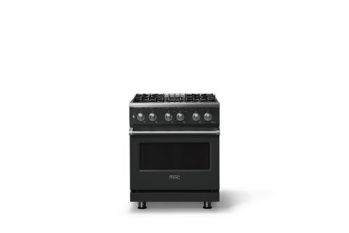 Viking - 30 in. Wide 4 Burner Pro 5 Series 4.7 Cu. Ft. Freestanding Sealed Dual Fuel Convection Range - Antique Bronze - Antique Bronze