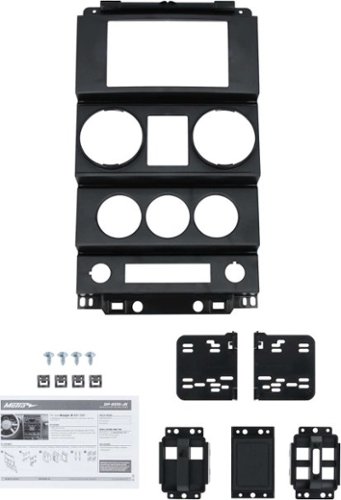 Metra Full Dash Replacement Radio Installation Kit for 2007–2010 Jeep Wrangler JK Vehicles - Black WORLDWIDE DELIVERY
