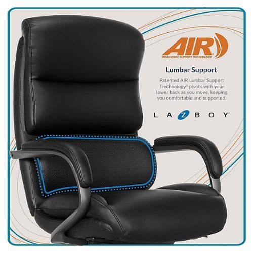 La Z Boy Aberdeen Ergonomic Bonded Leather Swivel Executive Chair