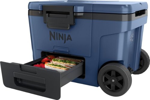 Ninja - FrostVault 45qt Wheeled Cooler with Dry Zone - Lakeshore Blue