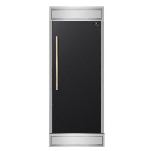 Forno Appliances - Maderno 13.6 Cu. Ft. Built-In Upright Convertible Refrigerator-Freezer with Right Swing Door - Black/Silver