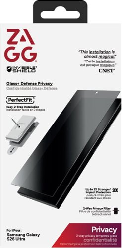 ZAGG Glass+ Defense Privacy Screen Protector for Samsung Galaxy S26 Ultra - Tinted BUY IN SINGAPORE