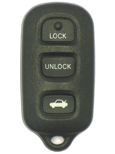 Car Keys Express - Toyota Keyless Entry Remote - 4 Buttons (Lock, Unlock, Trunk, and Panic) - Black