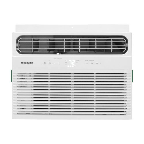 Frigidaire - 115V 8,000 BTU 350 Sq. Ft. Smart Window Air Conditioner with 3,500 BTU Supplemental Heat Function - White