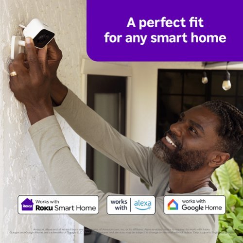 Roku Outdoor Camera 2024 - Home Security - IP65 Weather Resistant Wired Security Camera with 1080p HD Night Vision - White BUY ONLINE