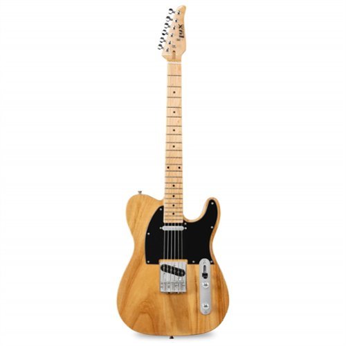 Lyxpro - 39” Electric Guitar TL Series, Solid Body Guitar W/3-Way Switch & Tone Controls - Natural-Front_Standard 