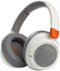 JBL - JR460NC Wireless Over-Ear Noise Canceling Kids Headphones - White-Front_Standard