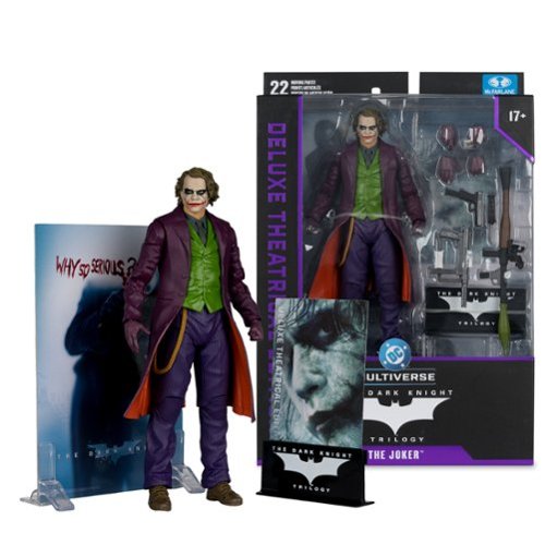 McFarlane Toys - DC Multiverse The Joker (The Dark Knight) 7.2"  Action Figure - Deluxe Theatrical Edition