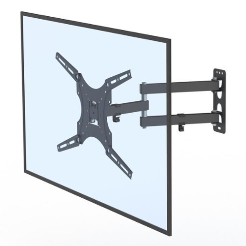 Winado - Full Motion TV Wall Mount Bracket 26-55" Adjustable Wall Mount Tilt Bracket Rotatable TV Stand TMX400 with Spirit Level - Black-Front_Standard 